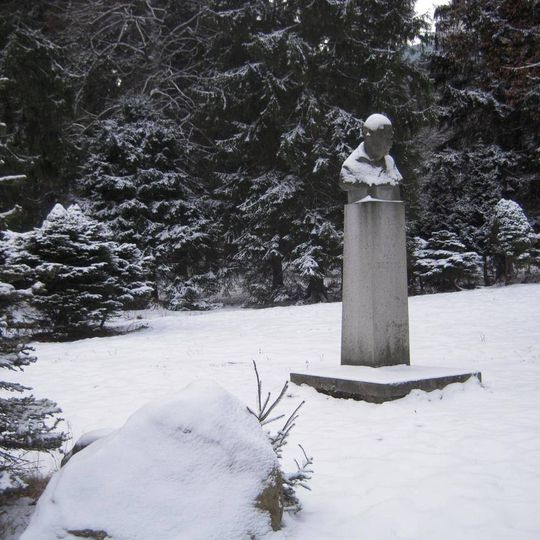 Bust of Petr Bezruč in Karlova Studánka