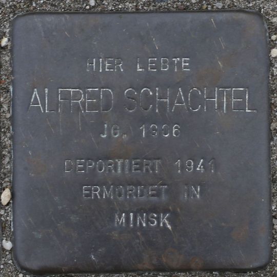 Stolperstein en memoria de Alfred Schachtel