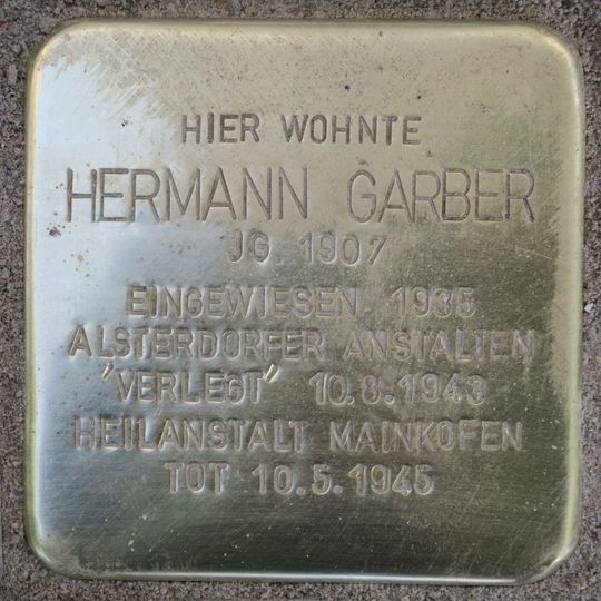 Stolperstein en memoria de Hermann Garber