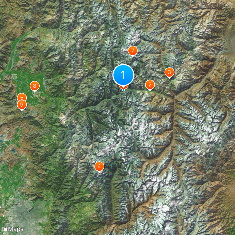 Christ the Redeemer of the Andes Map