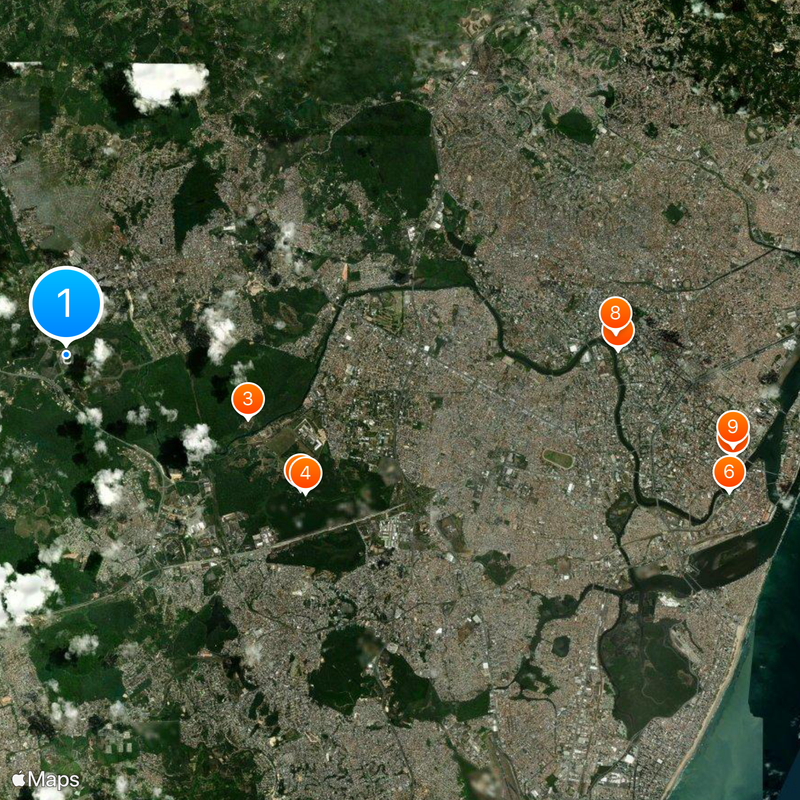 Arena Cidade da Copa Map