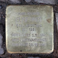 Stolperstein dedicated to Elise Breit