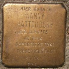 Stolperstein dedicated to Nanny Hattendorf