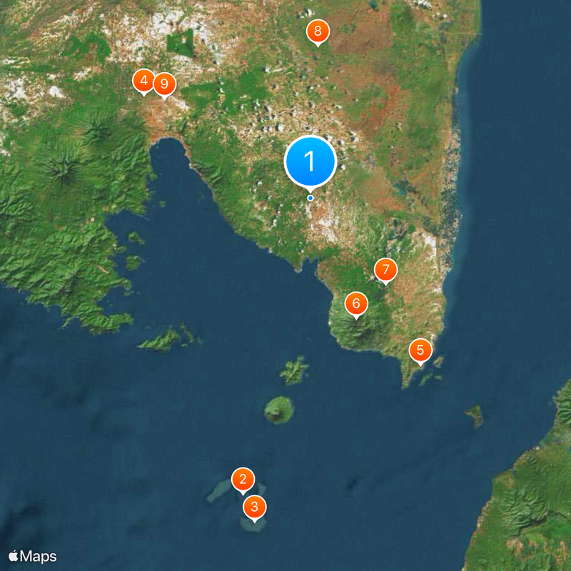 Lampung Meridionale Mappa