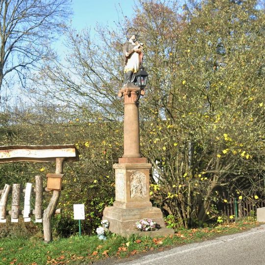 Sloup svatého Jana Nepomuckého v Kunraticích