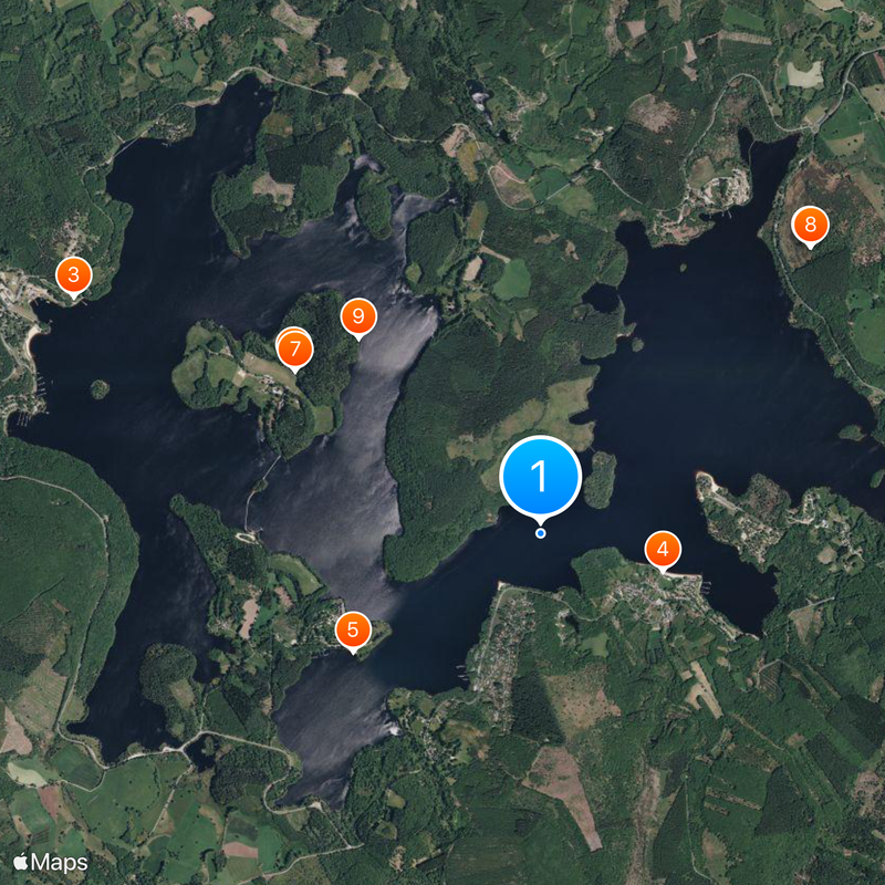 Vassivière Lake Map