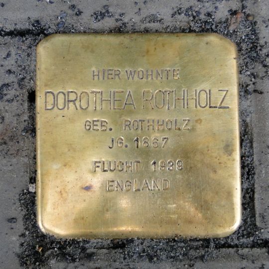 Stolperstein en memoria de Dorothea Rothholz