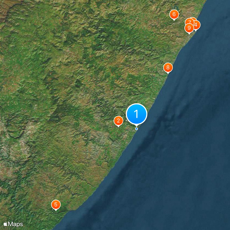 Port Shepstone Map