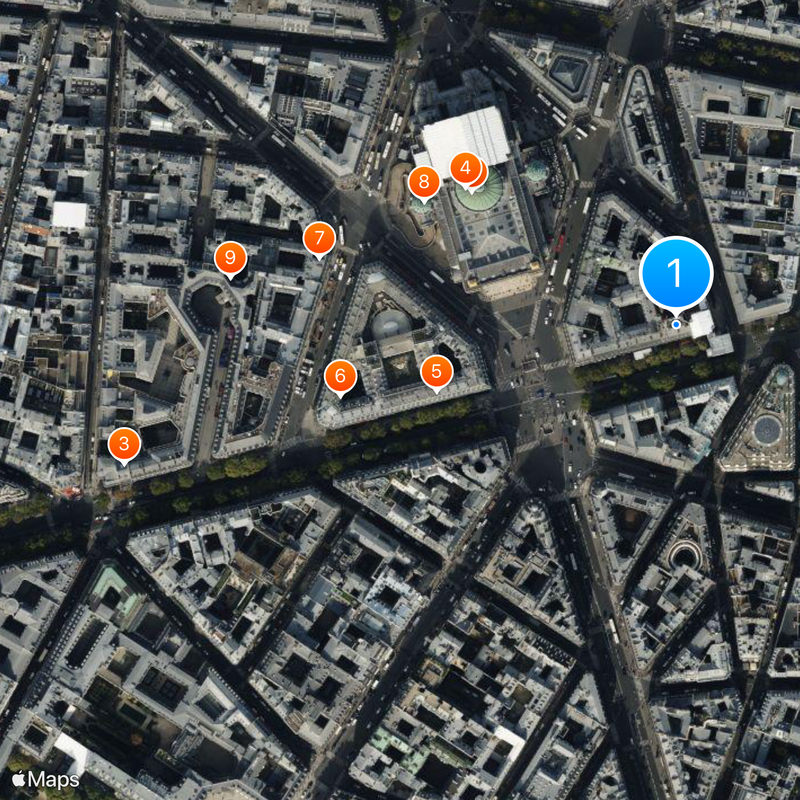 Boulevard des Capucines Map