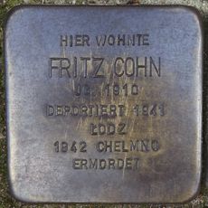 Stolperstein dedicated to Fritz Cohn