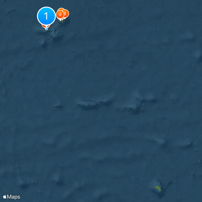 Isla Inaccesible Mapa