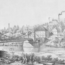 Chain bridge in Ostrava