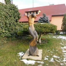 Socha v ulici Na Ohradech v Lánech