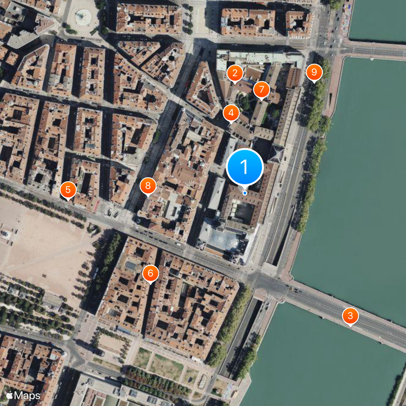 Hôtel-Dieu de Lyon Carte