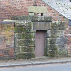 Lock up on the end of the barn at Weldon House