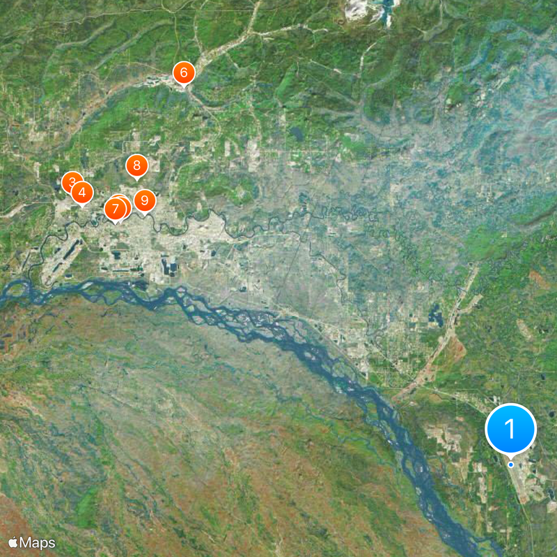 Eielson Air Force Base Map
