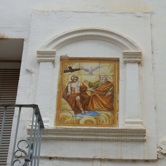 Ceramic panel of the Trinity at Mayor street