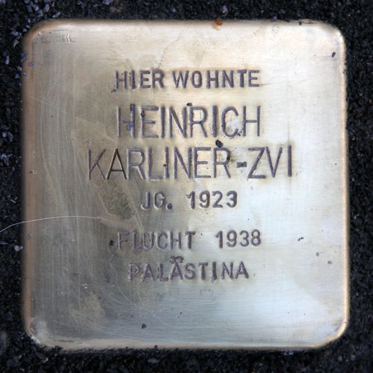 Stolperstein für Heinrich Karliner-Zvi