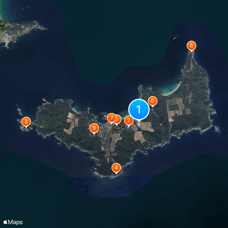 Porquerolles Map