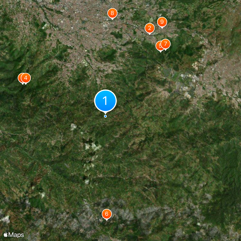 Desamparados Canton Map