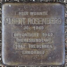 Stolperstein en memoria de Albert Rosenberg