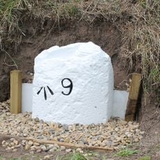 Milestone, 80m W of Garth House