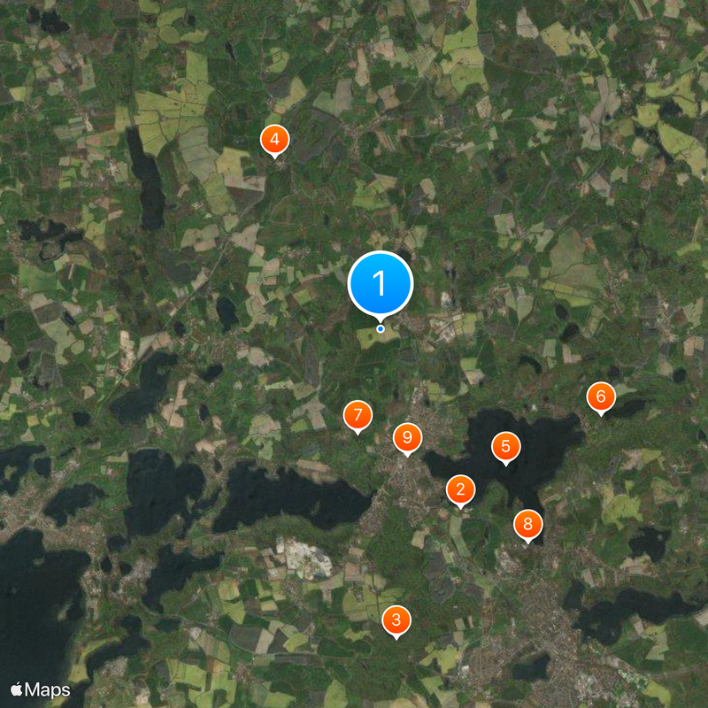 Holstein Switzerland Map