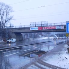 Railway bridge over Chodovská street