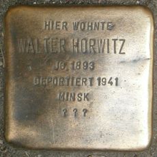 Stolperstein dedicated to Walter Horwitz