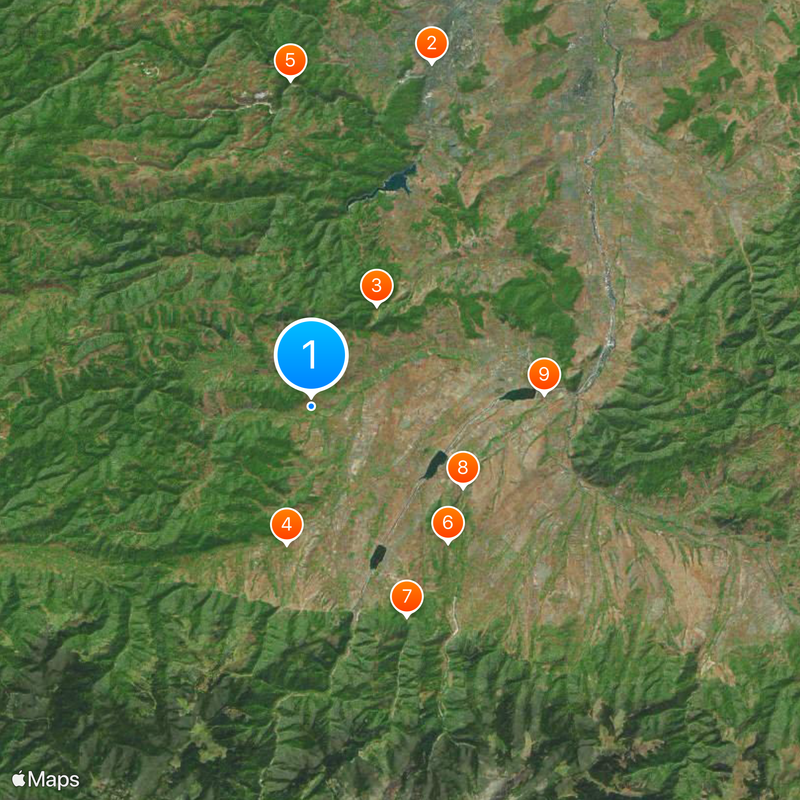 Cerkiew w Densuș Mapa
