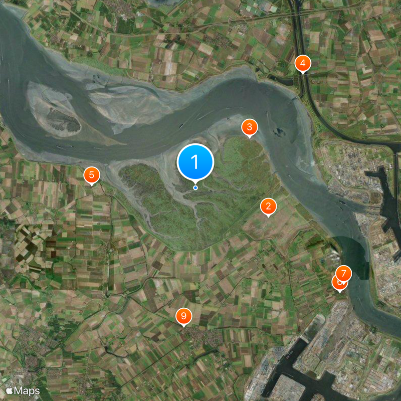 Verdronken Land van Saeftinghe Map
