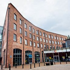 Piano Building Warehouse And Canal Tow Path Bridge To South West Brintons Carpet Works