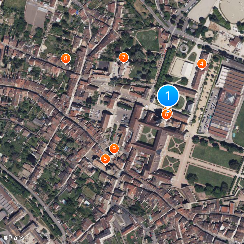 Abbaye de Cluny Carte