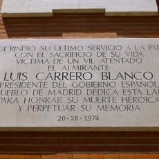 Commemorative plaque to Luis Carrero Blanco, Madrid