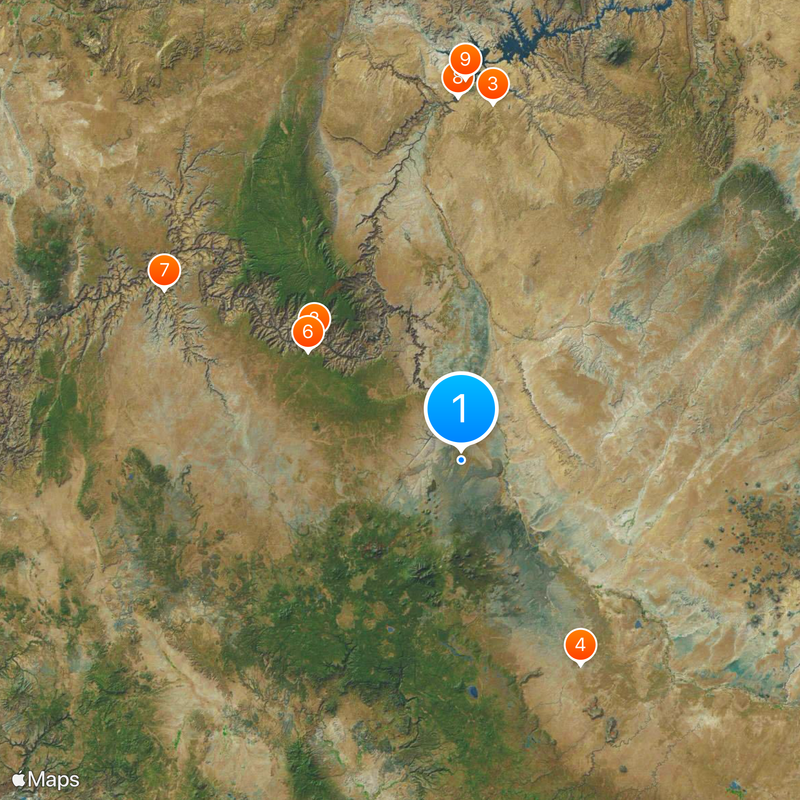Condado de Coconino Mapa
