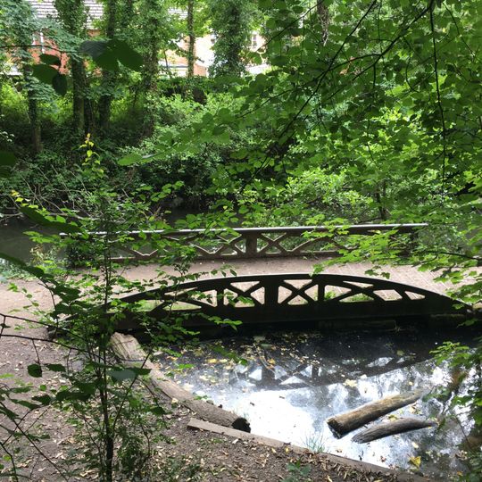 Towpath Bridge of Glamorganshire Canal about 50m north of junction with Forest Farm Road