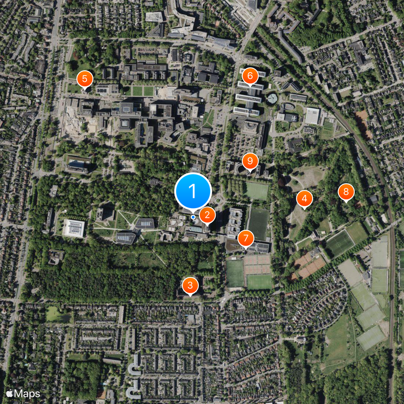 Radboud University Nijmegen Map