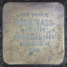 Stolperstein en memoria de Rosa Glass