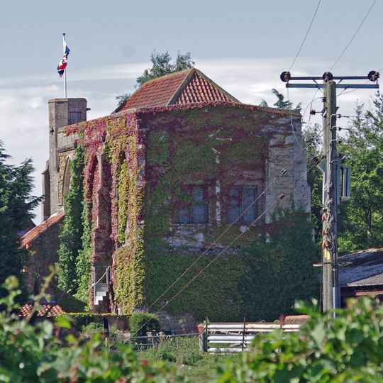 Medieval hall adjoining north east corner of Goxhill Hall