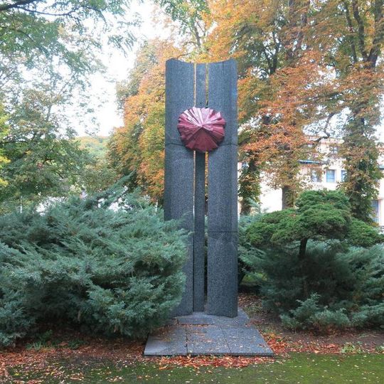 Pomník obětem nacizmu 1939-1945 v Ruské ulici v Horním Litvínově