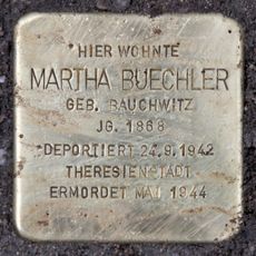 Stolperstein en memoria de Martha Buechler