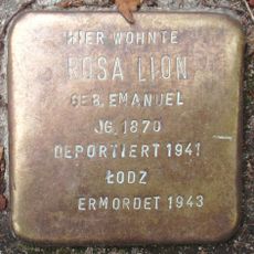 Stolperstein dedicated to Rosa Lion