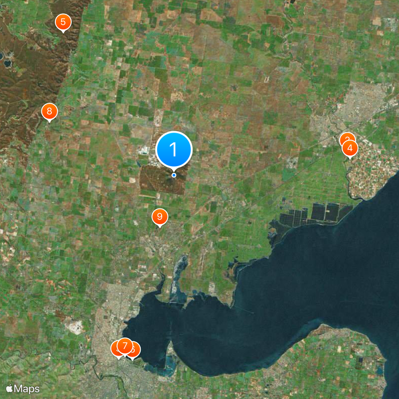 You Yangs Map