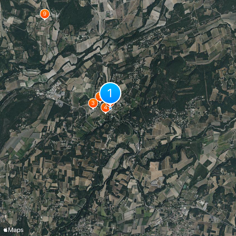 Castelo de Grignan Mapa