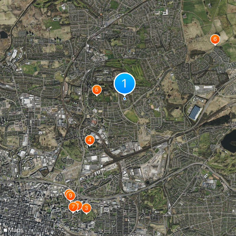Glasgow North East Map
