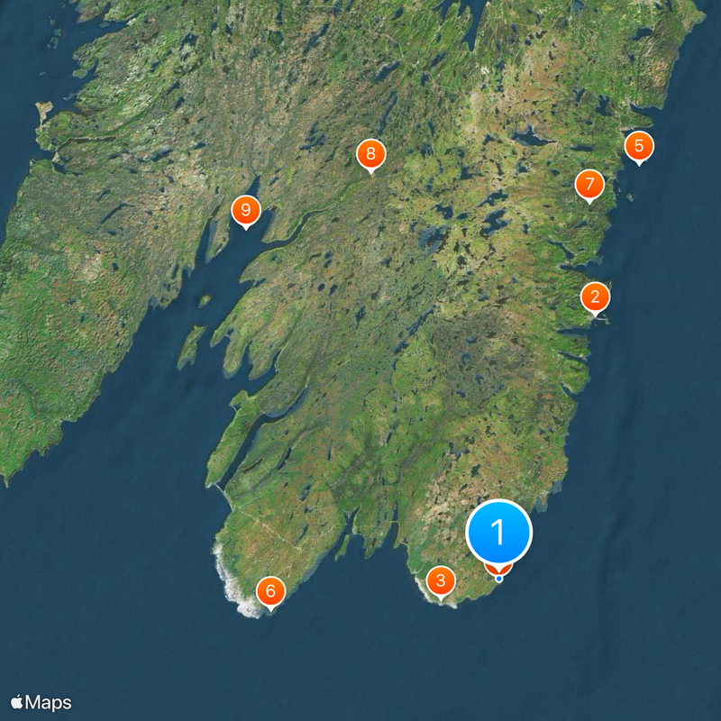 Cape Race Map