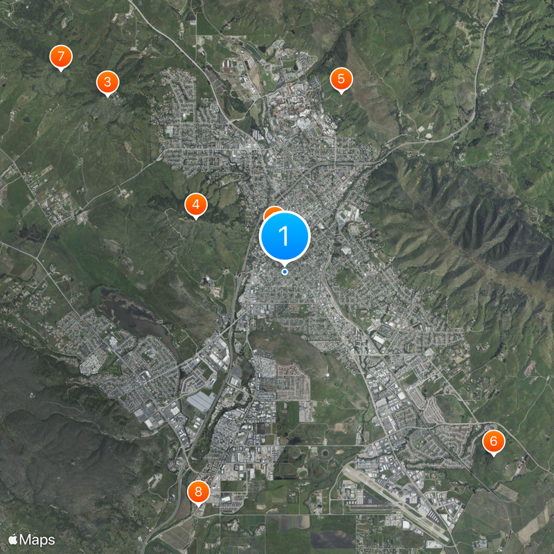 San Luis Obispo Mapa