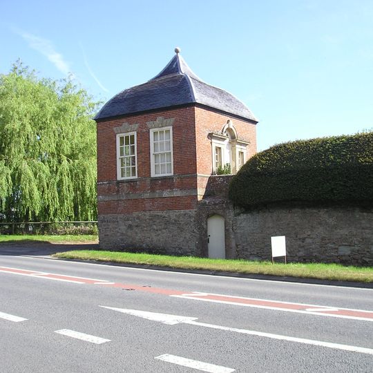 Gazebo And Attached Walling Bounding Grounds Of Stowey Court