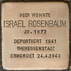 Stolperstein voor Israel Rosenbaum