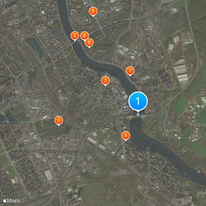 Bolshoy Obukhovsky Bridge Map
